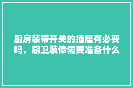 厨房装带开关的插座有必要吗，厨卫装修需要准备什么东西。 厨房装带开关的插座有必要吗，厨卫装修需要准备什么东西。 二手房
