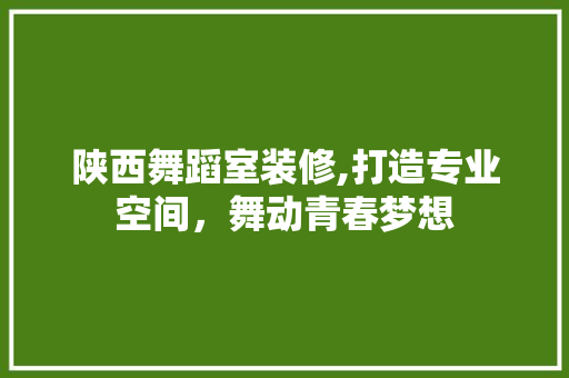 陕西舞蹈室装修,打造专业空间，舞动青春梦想 陕西舞蹈室装修,打造专业空间，舞动青春梦想 买房须知