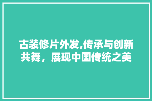 古装修片外发,传承与创新共舞，展现中国传统之美 古装修片外发,传承与创新共舞，展现中国传统之美 二手房