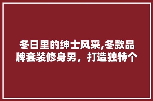 冬日里的绅士风采,冬款品牌套装修身男，打造独特个性魅力