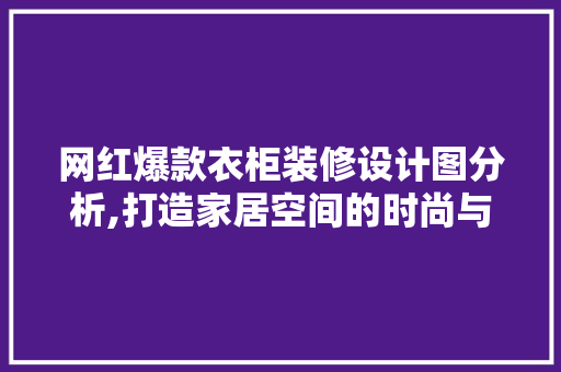 网红爆款衣柜装修设计图分析,打造家居空间的时尚与适用并存 网红爆款衣柜装修设计图分析,打造家居空间的时尚与适用并存 家居设计
