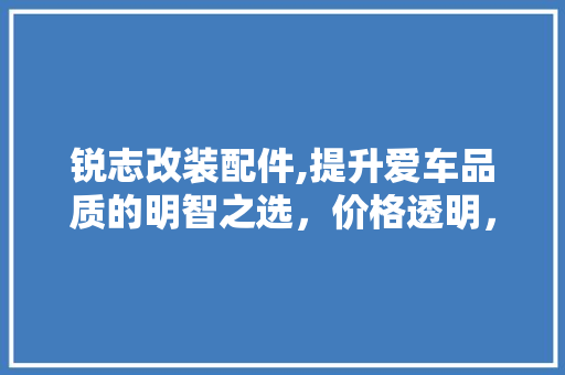 锐志改装配件,提升爱车品质的明智之选，价格透明，品质卓越 锐志改装配件,提升爱车品质的明智之选，价格透明，品质卓越 装修知识
