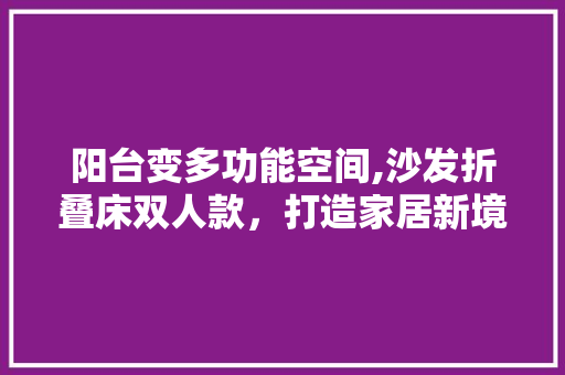 阳台变多功能空间,沙发折叠床双人款，打造家居新境界 阳台变多功能空间,沙发折叠床双人款，打造家居新境界 家居设计