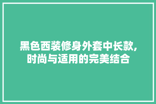 黑色西装修身外套中长款,时尚与适用的完美结合 黑色西装修身外套中长款,时尚与适用的完美结合 装修知识