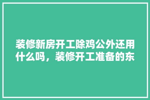 装修新房开工除鸡公外还用什么吗，装修开工准备的东西。 装修新房开工除鸡公外还用什么吗，装修开工准备的东西。 装修知识