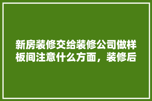 新房装修交给装修公司做样板间注意什么方面，装修后准备什么东西好。 新房装修交给装修公司做样板间注意什么方面，装修后准备什么东西好。 家居设计