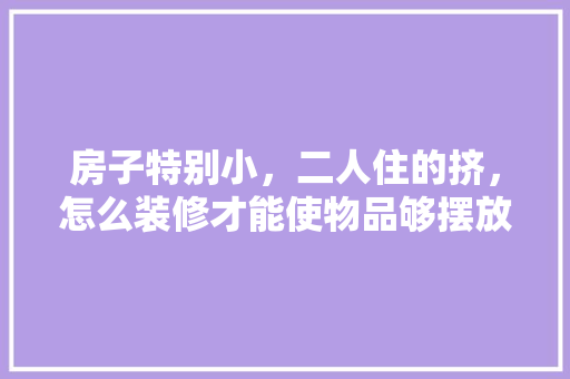 房子特别小，二人住的挤，怎么装修才能使物品够摆放还显房间空间大，装修需要准备什么道具呢。 房子特别小，二人住的挤，怎么装修才能使物品够摆放还显房间空间大，装修需要准备什么道具呢。 二手房