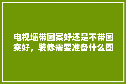 电视墙带图案好还是不带图案好，装修需要准备什么图案材料。 电视墙带图案好还是不带图案好，装修需要准备什么图案材料。 家居装饰