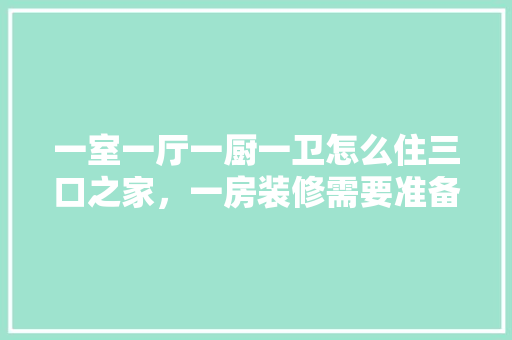 一室一厅一厨一卫怎么住三口之家，一房装修需要准备什么东西。 一室一厅一厨一卫怎么住三口之家，一房装修需要准备什么东西。 家居装饰