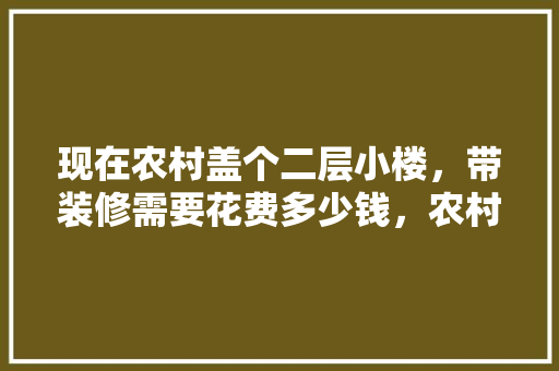 现在农村盖个二层小楼，带装修需要花费多少钱，农村装修前准备什么东西好。 现在农村盖个二层小楼，带装修需要花费多少钱，农村装修前准备什么东西好。 家居设计
