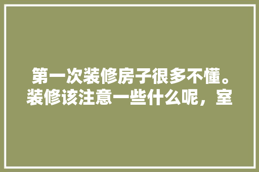 第一次装修房子很多不懂。装修该注意一些什么呢，室内装修要准备什么东西呢。 第一次装修房子很多不懂。装修该注意一些什么呢，室内装修要准备什么东西呢。 家居设计