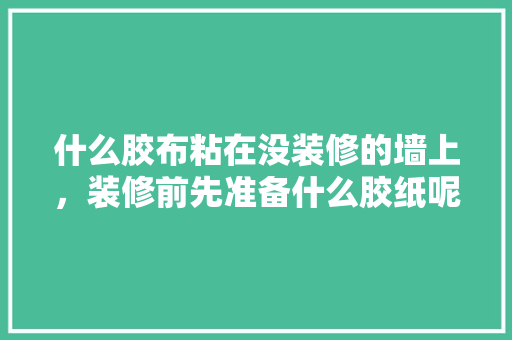 什么胶布粘在没装修的墙上，装修前先准备什么胶纸呢图片。 什么胶布粘在没装修的墙上，装修前先准备什么胶纸呢图片。 家居装饰