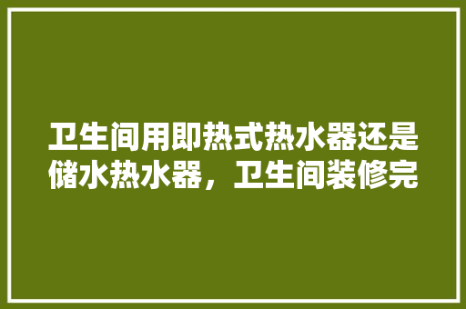 卫生间用即热式热水器还是储水热水器，卫生间装修完准备什么好呢。 卫生间用即热式热水器还是储水热水器，卫生间装修完准备什么好呢。 家居装饰