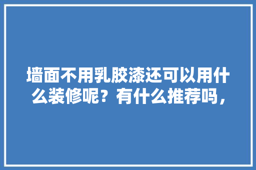 墙面不用乳胶漆还可以用什么装修呢？有什么推荐吗，未装修也要准备什么东西呢。 墙面不用乳胶漆还可以用什么装修呢？有什么推荐吗，未装修也要准备什么东西呢。 二手房