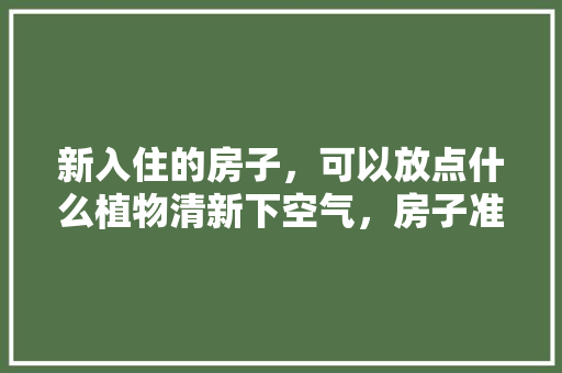 新入住的房子，可以放点什么植物清新下空气，房子准备装修送什么鲜花比较好。 新入住的房子，可以放点什么植物清新下空气，房子准备装修送什么鲜花比较好。 二手房